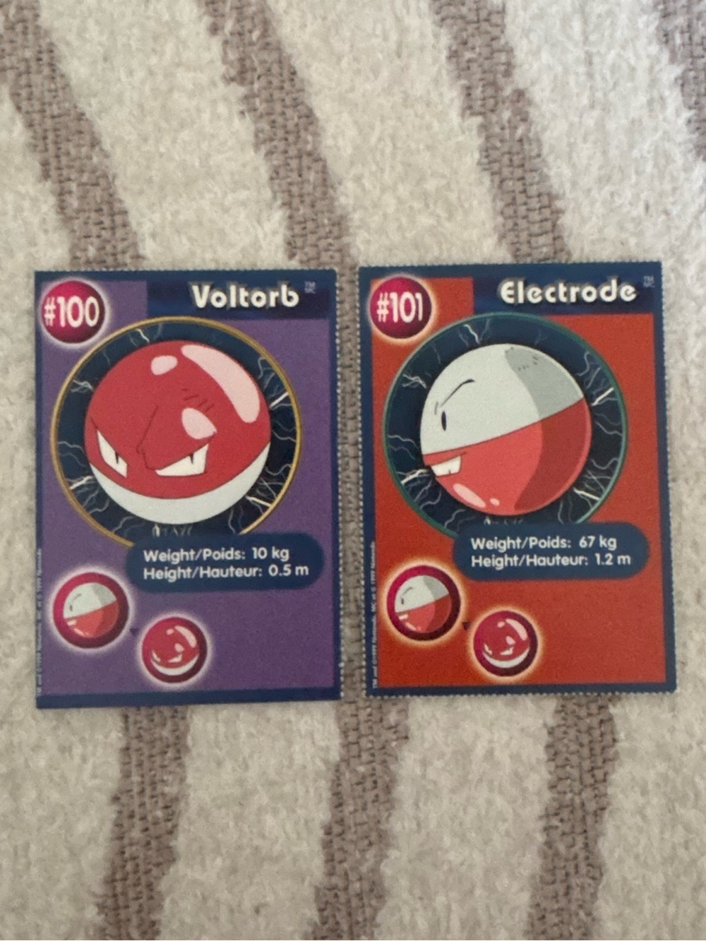 5/$25 1999 Burger King PokéTrivia Promo Card #100 Voltorb #101 Electrode